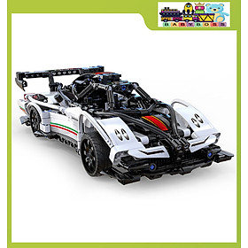 Đồ Chơi Lắp Ghép Technic Cao Cấp Mô Hình Xe Đua Thể Thao Ferrari Lamborghini Bugatti Với 400+ PSC, Bộ Đồ Chơi Điều Khiển Từ Xa, Mô Hình Siêu Xe Điều Khiển RC