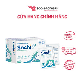 Gạc răng miệng Sachi O+ hộp 30 gói dành cho bé
