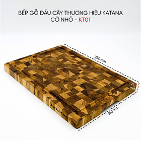 Mua Thớt gỗ Teak đầu cây cao cấp KATANA cỡ nhỏ - KT01
