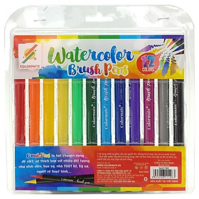 Nơi bán Bộ 12 Bút Cọ Màu Nước Brush Pen - Giá Từ -1đ