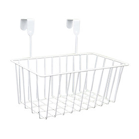 Grid Storage Baskets with Hooks over Cabinet Door Organizer Basket for RV