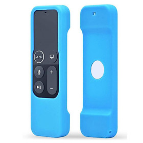 Bộ điều khiển từ xa Silicone Dustproof Cover Case Storage Storcection Vỏ bảo vệ cho Apple TV điều khiển từ xa cho Apple TV 4 màu: màu xanh