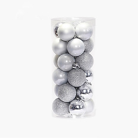 Mua Hộp 24 quả châu (quả cầu) trang trí Noel - đường kính 6cm