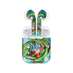 Mua Miếng dán skin chống bẩn cho tai nghe AirPods in hình Songoku Dragon Ball - 7vnr019 (bản không dây 1 và 2