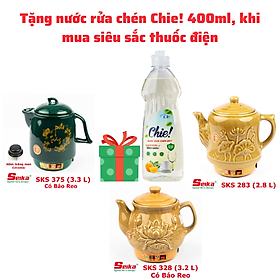 Ấm Sắc Thuốc Seika 3.2L - SKS328 (Gốm Sứ Bát Tràng) - Hàng chính hãng