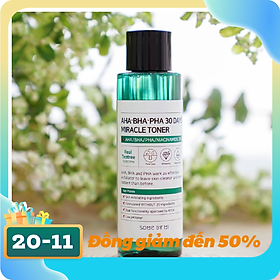 Nước hoa hồng Some By Mi AHA- BHA- PHA 30 Days Miracle Toner