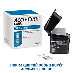 Chính hãng, sx tại Mỹ 50 Que thử đường huyết Accu-Chek Guide, Nhập khẩu