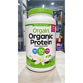 Date 11/26 Bột đạm thực vật và protein hữu cơ Orgain Mỹ vị vani 1224g - Organic Protein