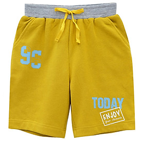 Quần Bé Trai Ngắn 20 - 40 Kg - Vải Chân Cua - MEEJENA  - 1069 - Vàng - 6  20-24 kg