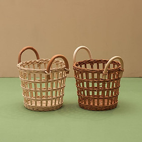 Mua Giỏ Đựng Hoa Quả  Bánh Mì Bằng Mây Tự Nhiên 23x20cm