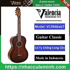 Đàn Guitar Classic Valencia VC564 bsbT