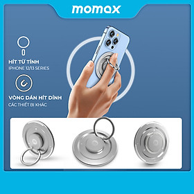 Mua Vòng Đeo kiêm Giá đỡ Hít Từ Tính dành cho iPhone 12 & iPhone 13 Series Momax PS8  – Hợp kim Nhôm – Kèm Miếng dán từ tính – Hàng chính hãng