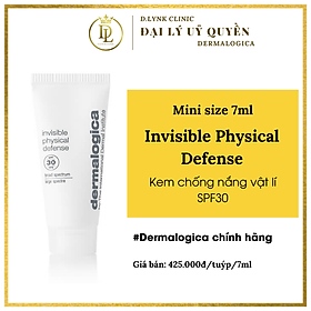 Kem chống nắng vật lý Dermalogica Physical Invisible Defense SPF30 50ml