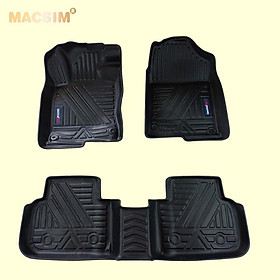 Thảm lót sàn xe ô tô Honda Civic qd 2022 Nhãn hiệu Macsim chất liệu nhựa TPV cao cấp màu đen