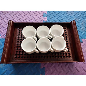 Mua Bộ 6 chén Bát Tràng dáng vuông