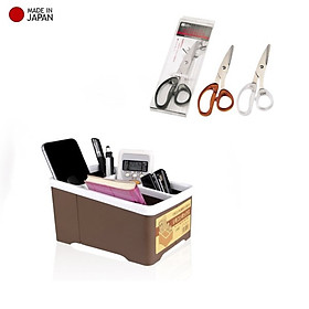 Mua Combo khay đựng đồ rất tiện lợi & gọn gàng + kéo văn phòng Echo Metal 18cm - made in Japan
