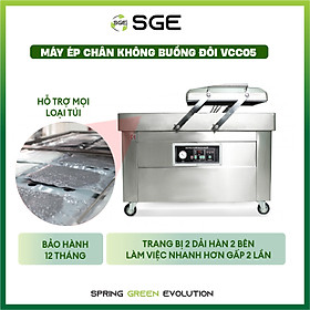 Máy hút chân không buồng đôi VCC05 là máy hạng nặng cho công nghiệp. Hút chân không đa dạng. Hàng chính hãng Thái Lan