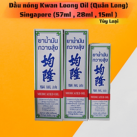 Mua Dầu nóng Kwan Loong Oil (Quân Long) Singapore (57ml   28ml   15ml ) Cao Cấp
