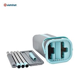 Mua BỘ LAU NHÀ TỰ VẮT THÔNG MINH 360 ĐỘ  LÀU SÀN SẠCH BÓNG 9560 VIỆT NHẬT - TADAHOME
