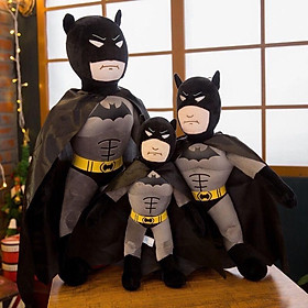Đồ chơi thú nhồi bông - gấu bông siêu nhân Batman 50cm quà tặng cho bé trai