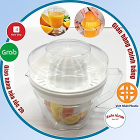 Dụng cụ vắt cam trong suốt Việt Nhật có lưới lọc, nắp đậy kèm ca đong định mức  -Buôn rẻ 01302