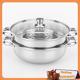 Mua Nồi Hấp Inox 2 Tầng Đa Năng Dung Tích 1 6L - Hàng Loại 1