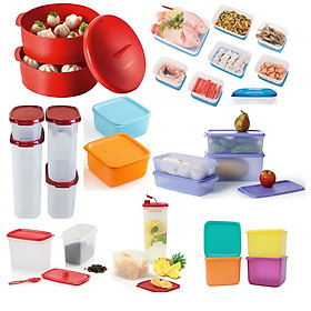 Bộ 25 Hộp Bảo Quản Thực Phẩm, Bình 2L Và Xửng Hấp TUPPERWARE