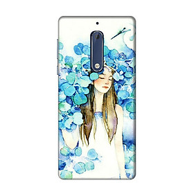 Ốp Lưng Dành Cho Điện Thoại Nokia 5 - Cô Gái Lá Xanh