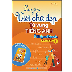 Hình ảnh Luyện viết chữ đẹp từ vựng Tiếng Anh Family and Friends - National Edition 1