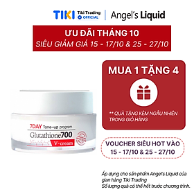 Kem Dưỡng Trắng Da Cấp Ẩm Đa Tầng Angel's Liquid 7 Day Whitening Program Glutathione 700 V-Cream 50ml