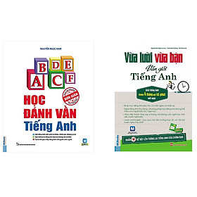 Combo sách tự học tiếng anh: Vừa lười vừa bận vẫn giỏi tiếng anh và học đánh vần tiếng anh tặng cuốn sách rèn luyện kĩ năng cho bé