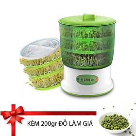 MÁY LÀM GIÁ ĐỖ BẰNG ĐIỆN 3 TẦNG DYJ-A01 KÈM 200gr ĐỖ LÀM GIÁ