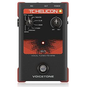 TC-Helicon VoiceTone R1 Reverb Vocal Effects Pedal-Hàng Chính Hãng