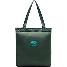 Túi Vải Tote Đeo Vai Living Xanh Rêu XinhStore