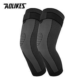 Hình ảnh Bộ 2 bó gối thể thao loại dài AOLIKES A-7815-2 Elastic compression sports knee pads