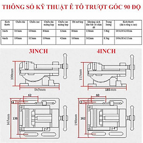 Mua Ê tô trượt góc 90º thay đổi góc nghiêng khi gia công hàng xuất Hàn Quốc