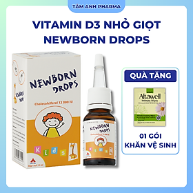 Newborn Drops VITAMIN D3 12000IU Giúp tăng cường hấp thu canxi cho trẻ nhỏ (15ml)