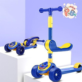 Xe Trượt Scooter 2IN1 Kết Hợp Xe Cân Bằng Phát Sáng Có Nhạc Siêu Hot Cho Bé Yêu– Pibo Store