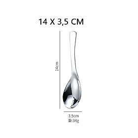 Combo 4 muỗng ăn súp dòng cao cấp inox 304 xịn đẹp - muong thia - Thìa/muỗng ăn cơm bằng inox cao cấp cán dài - thìa ăn súp - thìa inox ăn cơm - muỗng ăn canh