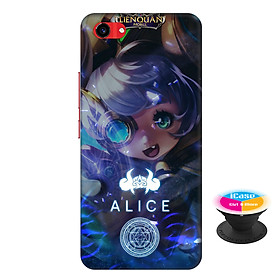 Ốp lưng nhựa dẻo dành cho Vivo Y83 in hình Alice - Tặng Popsocket in logo iCase - Hàng Chính Hãng