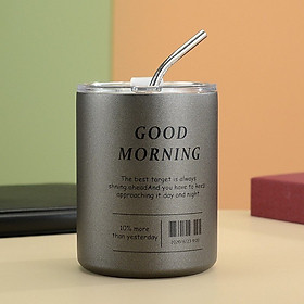 Ly giữ nhiệt Iced Americano + Good Morning - INOX 304 + Tặng kèm túi xách ly