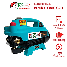 Mua Máy rửa xe Romano RO2150A  Công suất 2150W  Có chỉnh áp  Chống giật  chống quá tải  Bảo hành 12 tháng