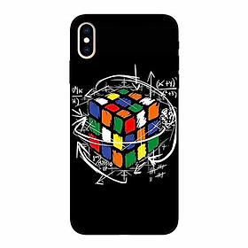 Ốp lưng in cho Iphone X/ Xs  Rubik Toán Học