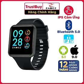 Mua SmartWatch Đồng Hồ Thông Minh ZADEZ Square 2 Kháng Nước IP67  8 Chế Độ Theo Dõi - Hàng Chính Hãng