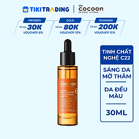 Tinh chất nghệ Hưng Yên C22 với 22% vitamin C sáng da chuyên sâu & mờ vết thâm Cocoon 30ml