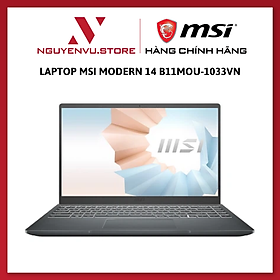 Mua Laptop MSI Modern 14 B11MOU-1033VN ( i7-1195G7 Gen 11th | 8GB DDR4 | SSD 512GB PCIe | VGA Onboard | 14.1 FHD IPS | Win11| Gray) - Hàng Chính Hãng