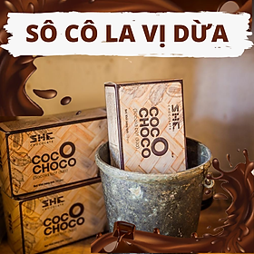 Bột Socola Dừa SHE Chocolate 210g Được Kết Hợp Giữa Bột Socola SHE Nguyên Chất và Bột Dừa Hương Vị Độc Đáo, Thơm Ngon, Đặc Biệt Rất Tiện Lợi