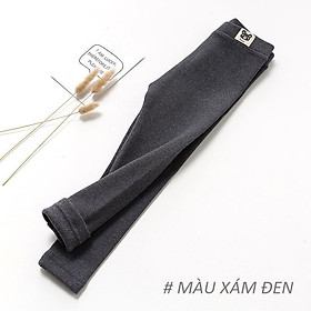 Quần dài - quần legging thun tăm cho bé gái trơn màu mềm và ấm size 100 - 150 (2 - 7 tuổi)