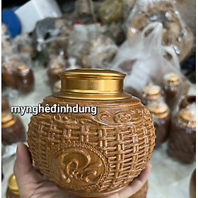 Mua Hộp Hũ đựng trà  bằng gỗ  bách xanh thơm nức kt 14x14x16cm