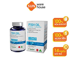 Viên uống dầu cá Hồi Careline 100 viên Fish Oil (Salmon Oil)